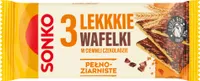 Sonko Light Vollkornwaffeln in Zartbitterschokolade 36 G (3 Stück)