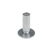 2x Kerzenhalter Kerzenständer Silbern Tafelkerzen Stabkerzen Hochzeit Deko 2865