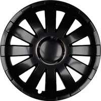 4x sada krytů nábojů PREMIUM DESIGN SET 14 INCH "Onyx" v černé barvě s chromovým kroužkem