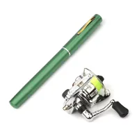 1 Mt Tasche Faltbare Angelrolle Combo Mini Pen Angelrute Kit Teleskop Angelrute Spinnrolle Combo Kit