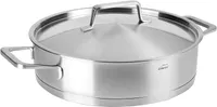 LACOR PFANNE MIT Deckel Foodie 26X6.5CM, Edelstahl, Grey, 26 cm
