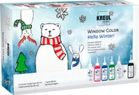 Kreul 42853 Sada farieb na sklo Hello Winter 6 x 80 ml