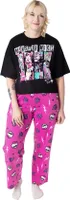 Monster High - Schlafanzug mit langer Hose für Damen NS8762 (M) (Schwarz/Pink)