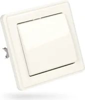 ABSINA Taster für Unterputz in weiß - Taster 250V AC, 10A, IP20 - UP Schalter, Lichtschalter, Wipptaster, Lichttaster