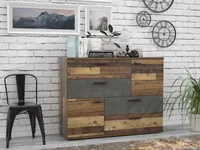 Kommode Beistellschrank Anrichte Standschrank Holzschrank Schrank "Salford II"
