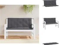 vidaXL Gartenbank-Auflagen 2 Stk. Anthrazit 120x50x7 cm Oxford-Gewebe -  Sitzpolster