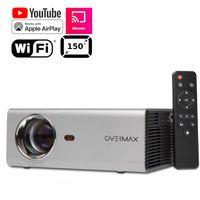 Overmax Multipic 3,5 Full HD LED projektor WiFi projektor Projektor pro domácí kino Vestavěný reproduktor Youtube se subwooferem HDMI USB D-Sub Dálkové ovládání Kompaktní rozměry.