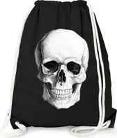Moonworks® - Turnbeutel Beutel - Totenkopf schwarz unisize