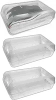 3x Schuhbox Transparent Stapelbar 32x17x10 cm Schuhe Aufbewahrungsbox Schuhorganizer Box