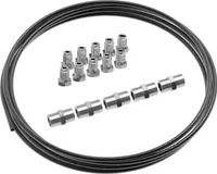 5m AUPROTEC Bremsleitung Ø 4,75mm Stahl + 10 Verschraubungen + 5 Verbinder M10x1 DIN 74 234 konform verkupfertes Stahl-Bremsrohr im Set für Bördel F