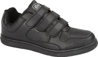 Dek Charing Cross Herren Sneaker / Turnschuhe mit Klettverschluss DF906 (46 EUR/12 UK) (Schwarz)