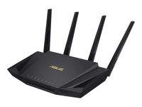 ASUS RT-AX58U - RJ-45 - Dwuzakresowy (2,4 GHz/5 GHz) - Wi-Fi 6 (802.11ax) - 2402 Mbps - 802.11a,802.11b,802.11g,Wi-Fi 4 (802.11n),Wi-Fi 5 (802.11ac),Wi-Fi 6 (802.11ax) - Gigabit Ethernet