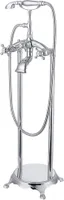 HOME DELUXE - Design Standarmatur - Retro - Höhe: 100 cm, inkl. Handbrause I freistehende Armatur Wannenbrause Wanneneinlass