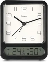 Hama Pag Wecker Schwarz mit Thermometer & Hygrometer