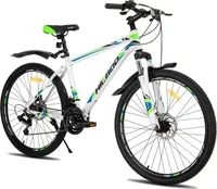 Hiland Mountainbike MTB 27,5 Zoll mit Aluminiumrahmen Scheibenbremse Speichenräder Jugendliche Herr Damen Fahrradrad, Studenten-Pendlerfahrrad