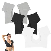 Achselpads Schweißpads Achsel Weste Saugfähige Schweiß Pads gegen Schweißflecken und Geruch Atmungsaktiv für Damen Frauen Unterarm，M