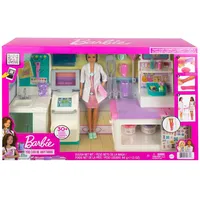 Mattel HFT68 - Barbie - You can be anything - „Gute Besserung“ Krankenstation Spielset mit Puppe