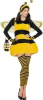 Kleid Biene Fleece/Plüsch, Groesse:40