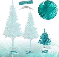 Künstlicher Weihnachtsbaum türkis inkl. Ständer Tannenbaum Christbaum 60cm