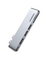 UGREEN USB-Adapter USB C zu USB C, USB A, HDMI, SD/TF, 4k HDMI, 100W, 6K@60Hz, 3.0 5Gbps, SD/TF