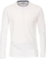 REDMOND Langarm-Henley-Shirt Weiß 2XL