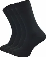 Gawilo  Business Socken Herren (4 Paar), Schwarz / 43 - 46
