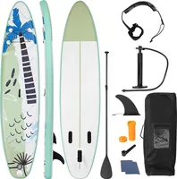 Stand Up Paddle Board, 320x76x15 cm, SUP Board mit Teleskop-Paddel, aufblasbar, Paddling Board mit komplettem Zubehoer, bis zu 150 kg belastbar, Surfboard