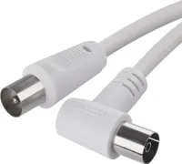 EMOS Anténní koaxiální kabel stíněný 1,25m – úhlová vidlice, S30110