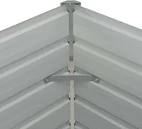 vidaXL Hochbeet Anthrazit 160 x 80 x 77 cm Verzinkter Stahl