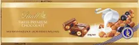 Lindt Szwajcarska Czekolada Mleczna Z Rodzynkami Całymi Orzechami Laskowymi I Migdałami 300 G