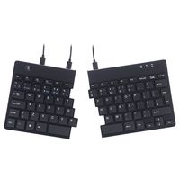 R-Go Split Break Ergonomische Tastatur - QWERTY (UK) - schwarz - kabelgebunden - Mini - Verkabelt -