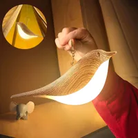 Led Tischlampe Akku USB Aufladbar, Nachttischlampe Tragbare Nachtlicht Kinder Kabellos Touch Dimmbar Vogel Lampe Tischleuchte Schlafzimmer Zimmer Deko