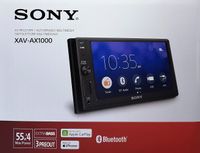 Multimediální přijímač Sony XAV-AX1000, 55 W, 2 DIN, černý