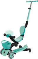 GLOBBER GO-UP BABY 360 LIGHTS mint-dunkelmint, mit Leuchtrollen und Leuchtmodul