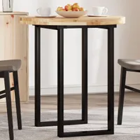 vidaXL Tischplatte Rund Ø70x4 cm Massivholz Akazie