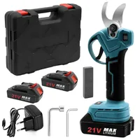 Akumulátorové zahradní nůžky, elektrické zahradní nůžky, průměr střihu 32 mm, pokročilý digitální displej, se 2 dobíjecími bateriemi, 21 V zahradní nůžky, nůžky na větve