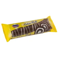 KuchenMeister Kakao Rolle mit Vanillecreme Füllung und Fettglasur 400g