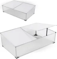 Frühbeet Aluminium Gewächshaus Gewächshaus 120X80X30/40CM