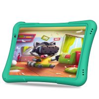 PRITOM 10palcový dětský tablet Android 12, 4GB(2+2)+32GB čtyřjádrový, 6000mAh WiFi 6, duální fotoaparát Bluetooth, batolecí tablet, zelená