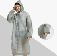 Regenponcho, Uni Wiederverwendbarer Transparenter Regenmantel, Wasserdichter Regenumhang, Atmungsaktive Regenjacke für Wandern, Radfahren, Camping, Grau #2