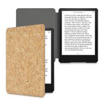 kwmobile Hülle kompatibel mit Amazon Kindle Paperwhite 11. Generation 2021 - Kork eReader Schutzhülle Cover Case - Hellbraun