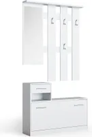 Vicco Garderobe Billy, 25 x 191 cm, Weiß