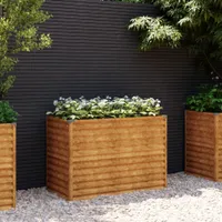 Ankonbej Hochbeet 100x50x69 cm Cortenstahl