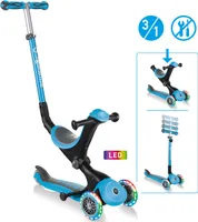 GLOBBER GO-UP DELUXE LIGHTS hellblau, mit Leuchtrollen