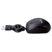 GENIUS Maus Micro Traveler V2 black, Notebookmaus, optisch, 1000 DPI, USB , nur 74mm groß