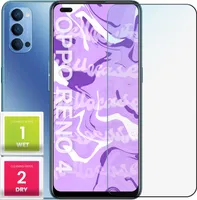 Glas für OPPO RENO 4 Panzerglas Panzerfolie Schutzglasfolie Displayschutzglas Echt Glas Schutz Folie Display Glasfolie 9H HELLOCASE
