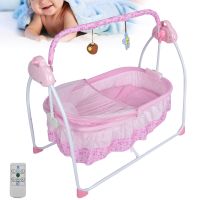 ABS Rosa Drei-Stall Timing Automatische Elektrische Babyschaukel Babywippe Wiege 