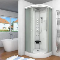 Duschkabine Fertigdusche Dusche Komplettkabine D10-00M1-EC 80x80 cm