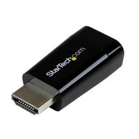 STARTECH.COM Kompakter HDMI zu VGA Adapter - Ideal für Chromebook, Ultrabook und Laptop - 1920 x 1280 / 1080p