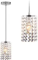 Toolight Pendellampe App730-1Cp Chrom 1-Lichtquelle E27 11X11X16-101Cm Einstellbar